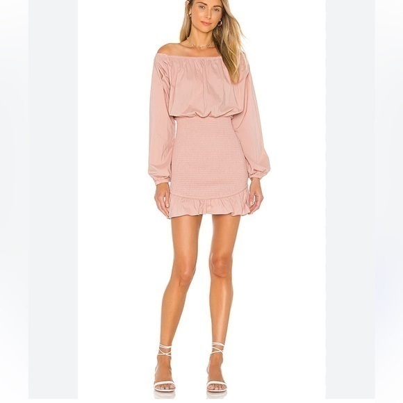 Revolve Song of Style Spencer Smocked Mini Dress Size M NWT - Picture 1 of 11